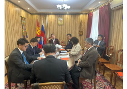 ОХУ-Д  СУУГАА ДИПЛОМАТ ТӨЛӨӨЛӨГЧДИЙН ГАЗРУУДЫН ЗӨВЛӨЛДӨХ УУЛЗАЛТ КЫЗЫЛ ХОТНОО БОЛОВ