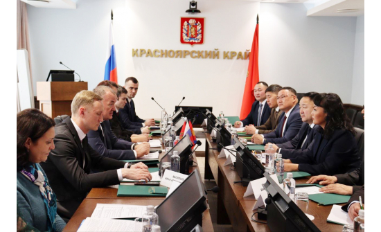 В КРАСНОЯРСКОМ КРАЕ СОСТОЯЛАСЬ ВСТРЕЧА С ДЕЛЕГАЦИЕЙ МОНГОЛИИ.